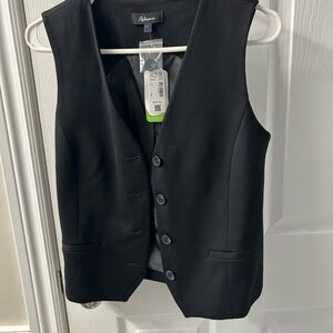 Reitmans Black Button Detail vest